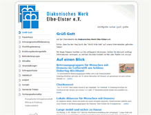 Tablet Screenshot of diakonie-elbe-elster.de